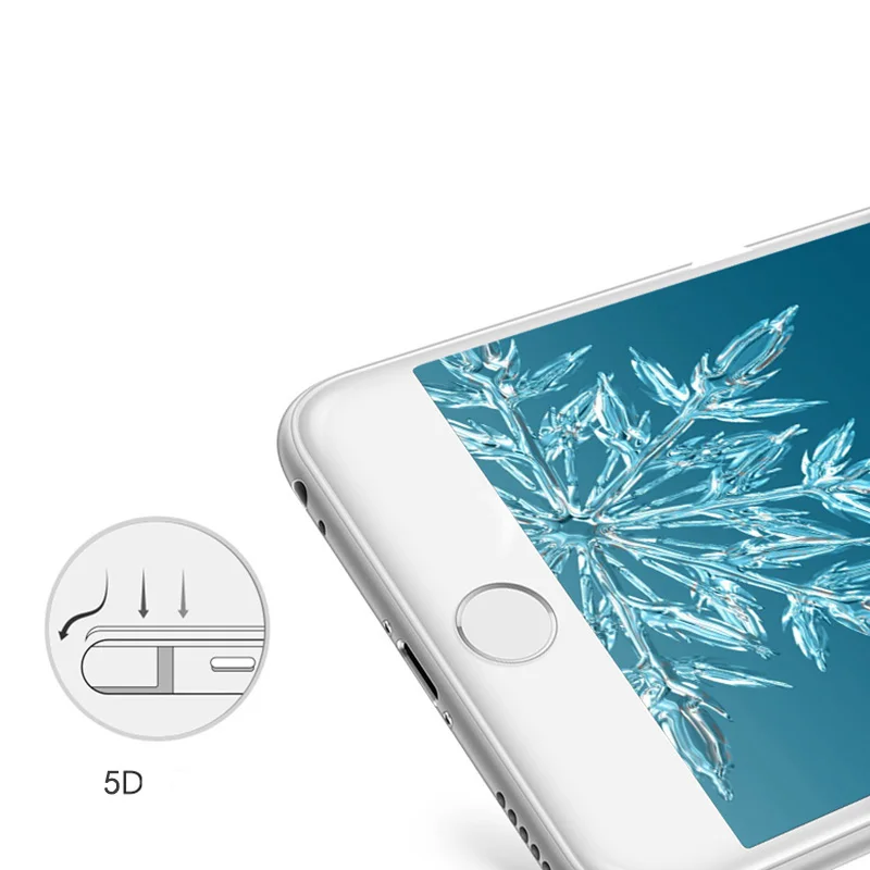 Изогнутое закаленное стекло Gourde 5D для iphone 11 Pro XR XS MAX 7 защита экрана с полным