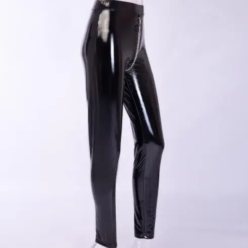 Женские леггинсы с эффектом пуш-ап из ПУ кожи | Женская одежда