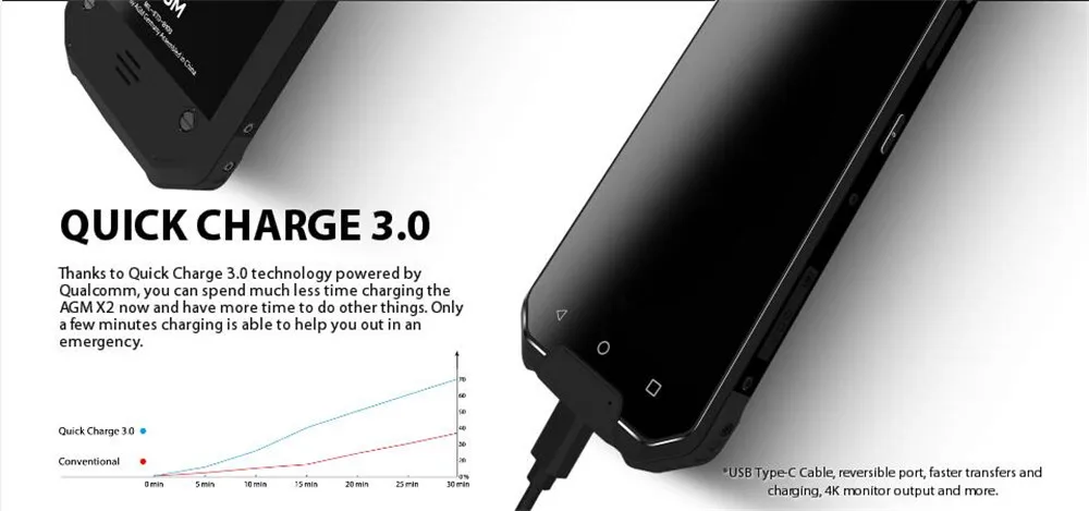 AGM X2 ЕС/SE смартфон LTE Android7.0 6 GB 64 GB IP68 Водонепроницаемый 5," Octa Core 6000 mAh Поддержка NFC GPS OTG Мобильный телефон