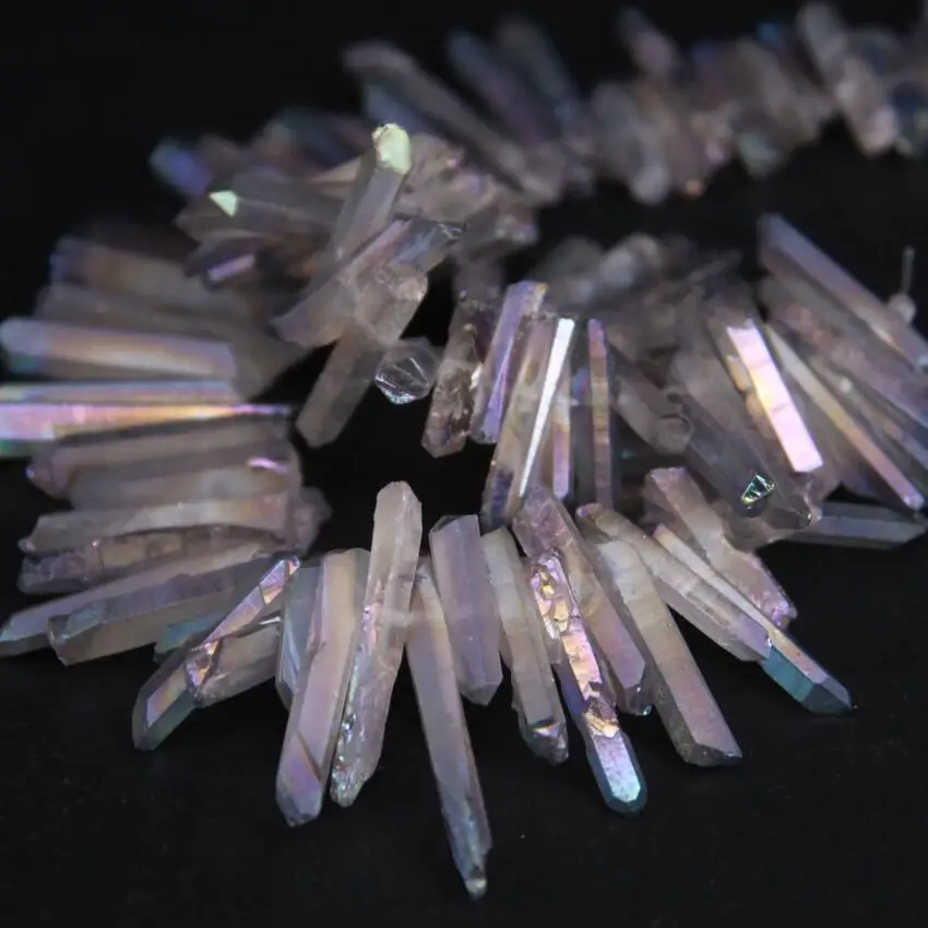 Бусины россыпью из сплава радуги и титана 15 5 дюйма|loose beads|crystal stickdiy jewelry making |