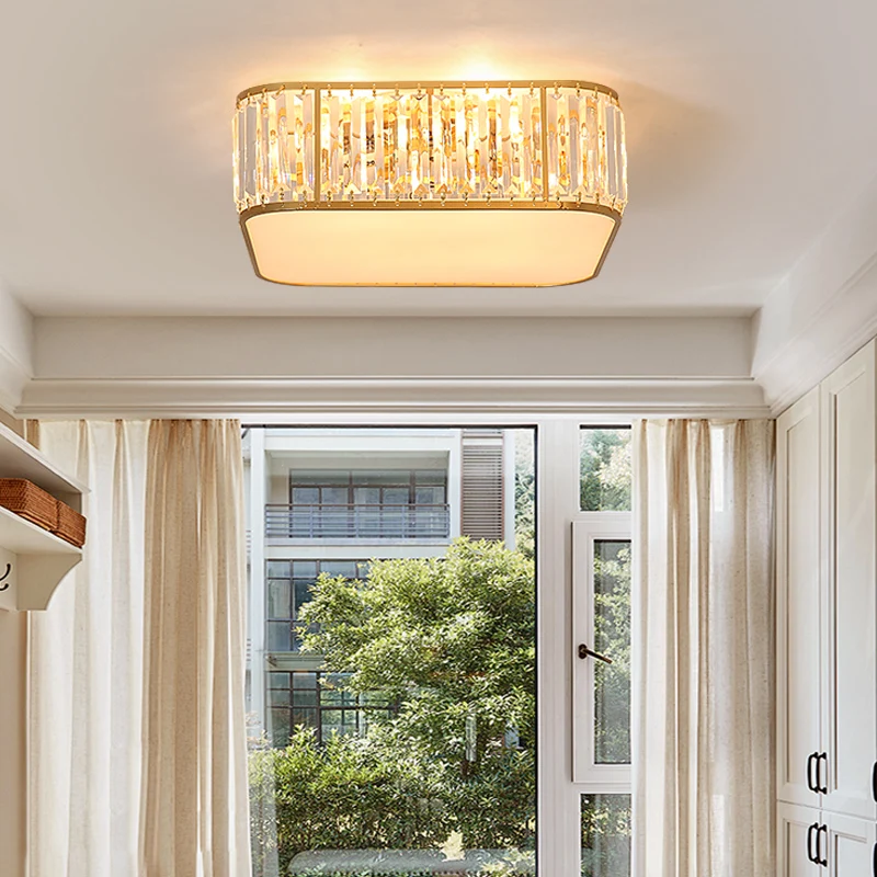 2020 Современный хрустальный подвесной светильник золотого/черного цвета