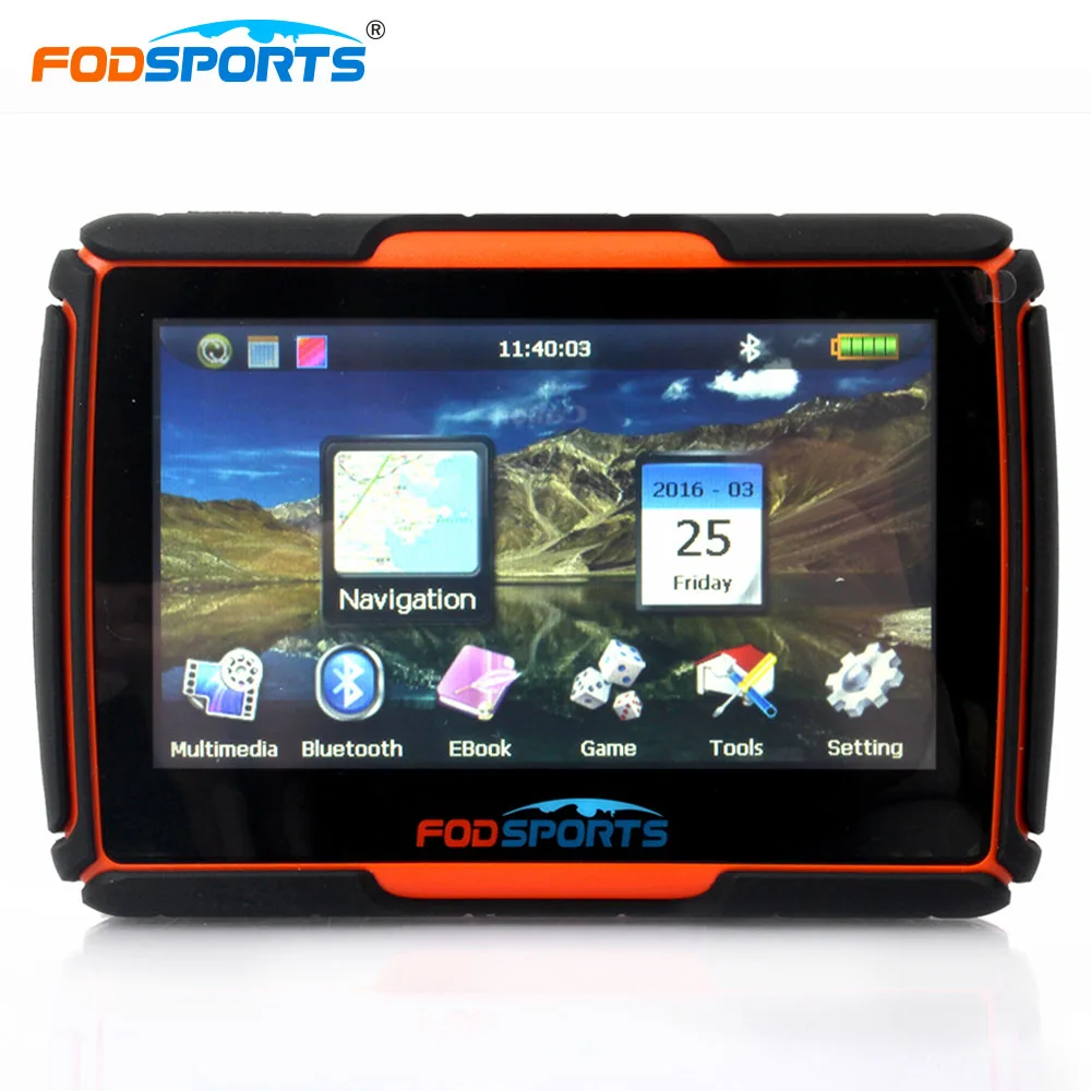 GPS навигатор Fodsports 4 3 дюйма 256 Мб 8 ГБ IPX7|motorcycle navigation|gps navigation waterproofmotorbike gps |