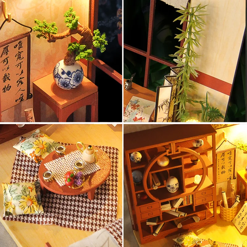Кукольный домик сделай сам мебель Moxiangge миниатюрный кукольный игрушки для детей