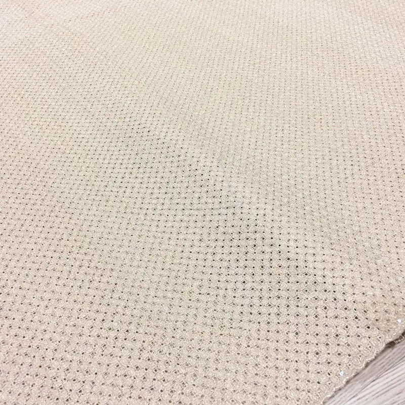 beige gold Высокое качество двойное кружево из органзы Мода khiki органзы кружева в швейцарском стиле Блестки платья 009 - Цвет: beige gold
