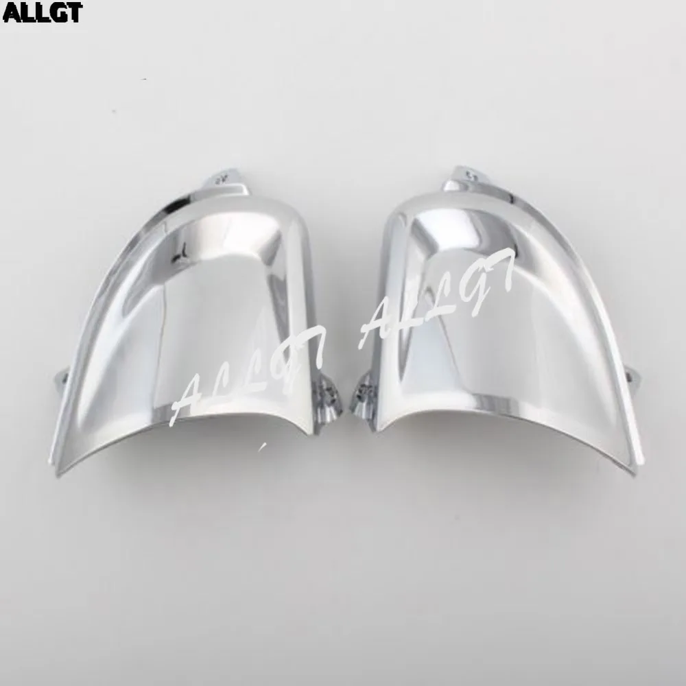 Передняя хромированная накладка на фару ALLGT подходит для Honda Gold Wing GL1800 2001 2002 2003 2004