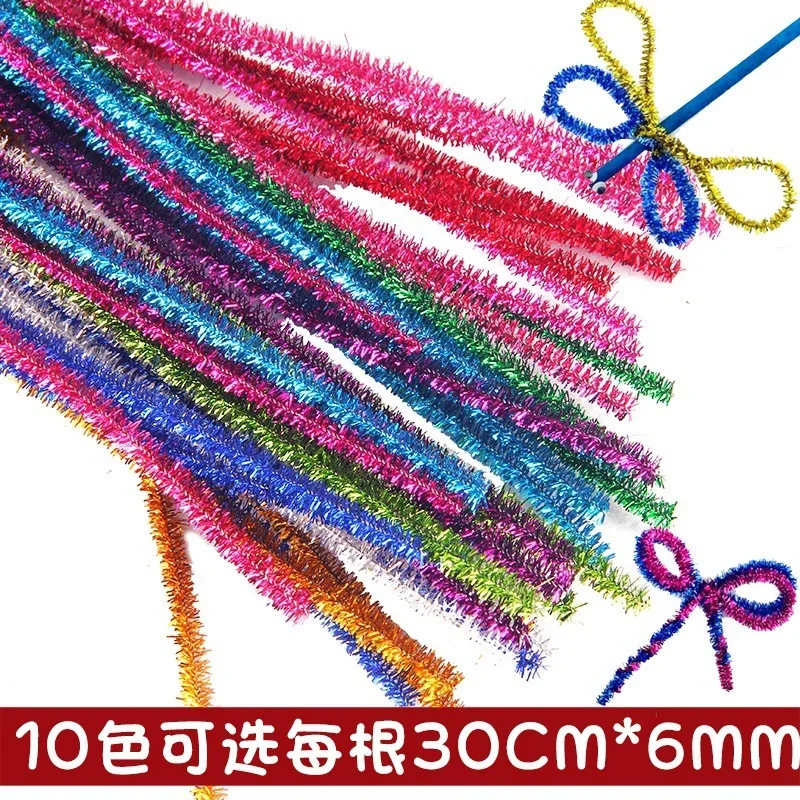 ZH 100 шт. плюшевые палочки для раннего развития обучающие игрушки детей блестящие