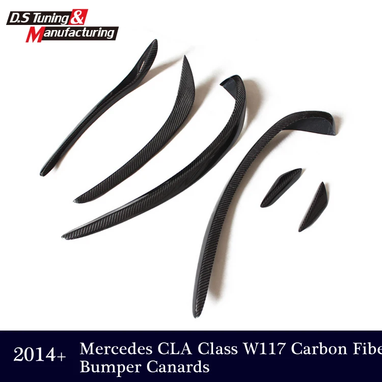 Для Mercedes W117 бампер из углеродного волокна Canards для Benz CLA Class W117 CLA 200+ CLA 200 CLA180 CLA250 Splitter Flap Canard