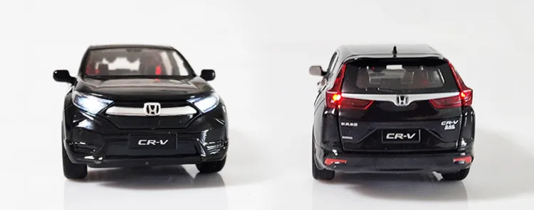 Горячая Распродажа 1:32 Honda CRV цинковый сплав внедорожная модель автомобиля, детский внедорожник игрушка звук и свет оттяните назад металлическая модель