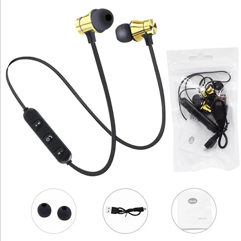 Gold GutsyMan XT11 Bluetooth наушники беспроводные наушники для Xiaomi iPhone наушники стерео auriculares fone de ouvido с микрофоном - Цвет: Gold