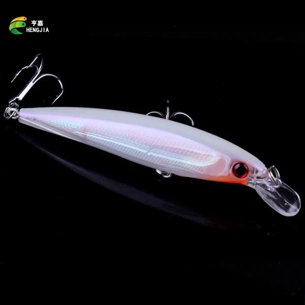 

HENGJIA 11cm14g 100PC Minnow Fishing Lure Carp Fishing Lures Treble Hook Isca Artificial Hard Bait Fish Bait Carp Fishing Tackle