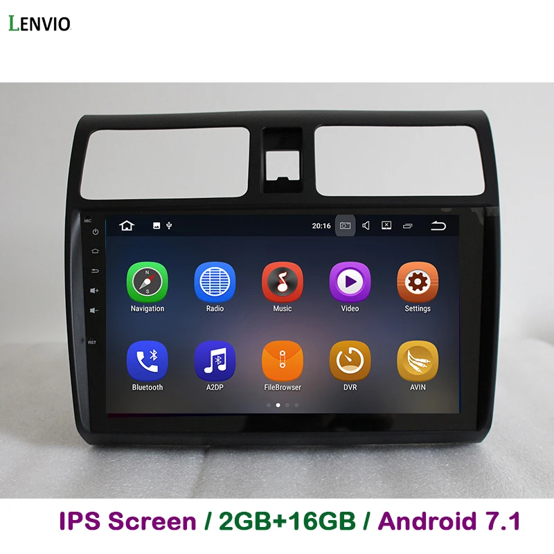 Автомобильный DVD плеер Lenvio 2G RAM Android 7 1 для Suzuki Swift 2006 2007 2008 2009 2010 стерео