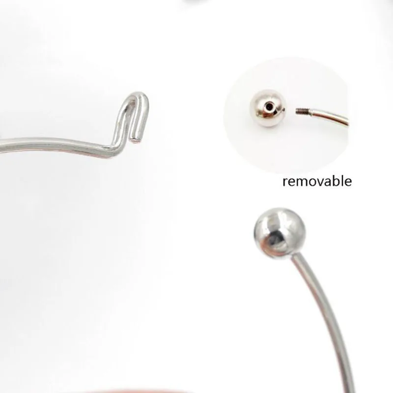 2 шт./лот браслет из нержавеющей стали 60 мм с расширяющимися бусинами манжета