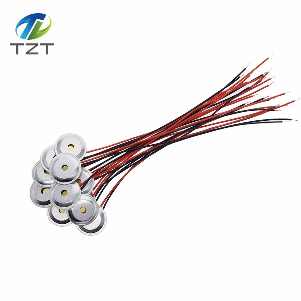 10 шт. пьезоэлектрическая пьезокерамическая пластина пластины диаметром 15 мм для