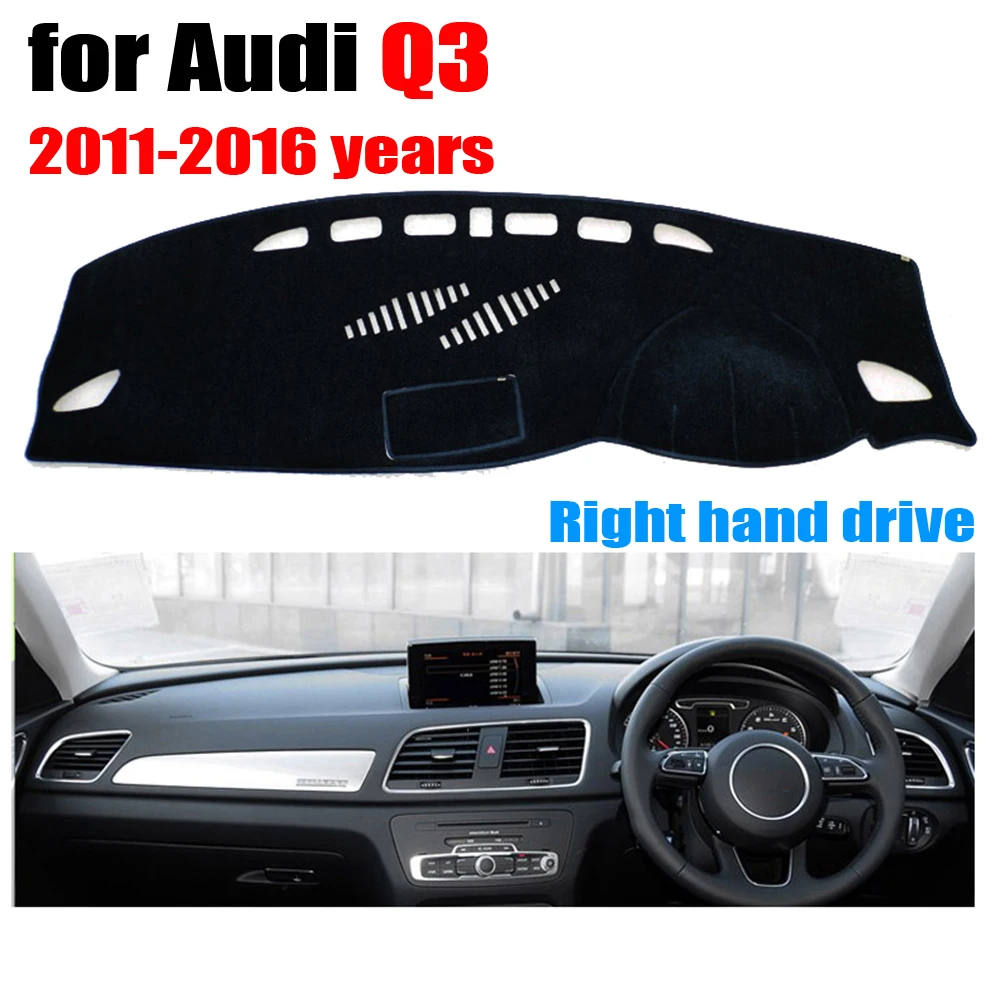 

RKAC коврик для приборной панели автомобиля для Audi Q3 2011-2016 лет, коврик для правого руля автомобиля, аксессуары для приборной панели автомобиля