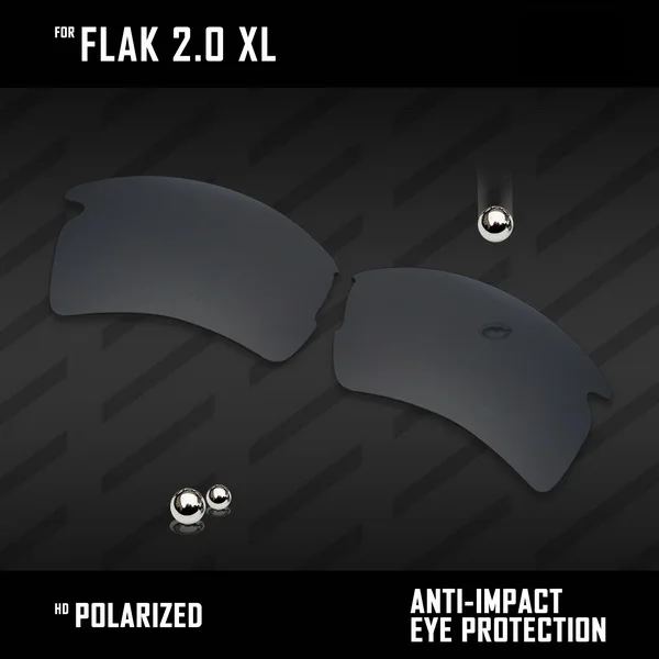 Black OOWLIT линзы для замены солнцезащитных очков Оукли Flak 2,0 XL OO9188 Поляризованные-разноцветные - Цвет линз: Black