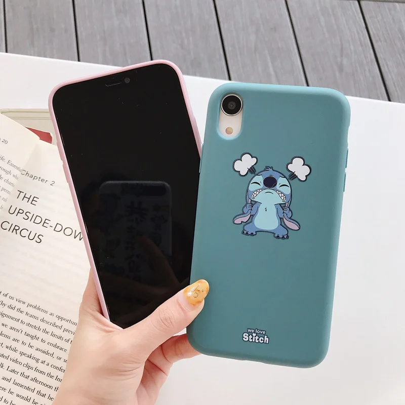 Матовый чехол с рисунком для iPhone X XR XS Max милый мягкий из ТПУ 6 6s Plus 7 8 задняя крышка |