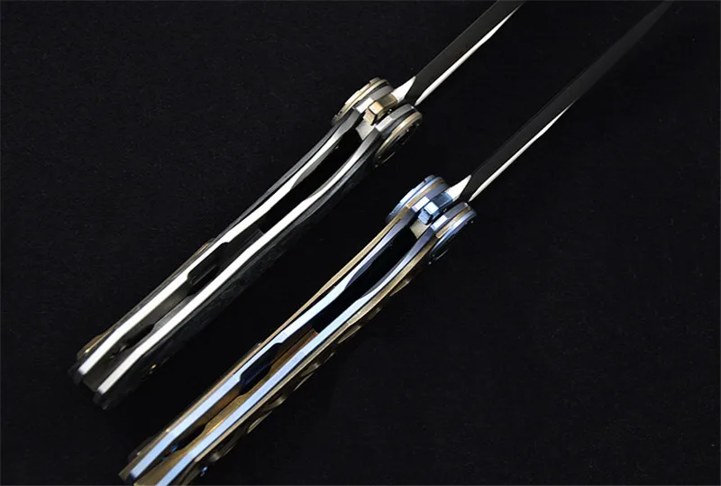 Новые ножи Harpoon VENOM M390 стальное складное лезвие, выдолбленный титановый или углеродное волокно ручка охотничий рыболовный карманный нож