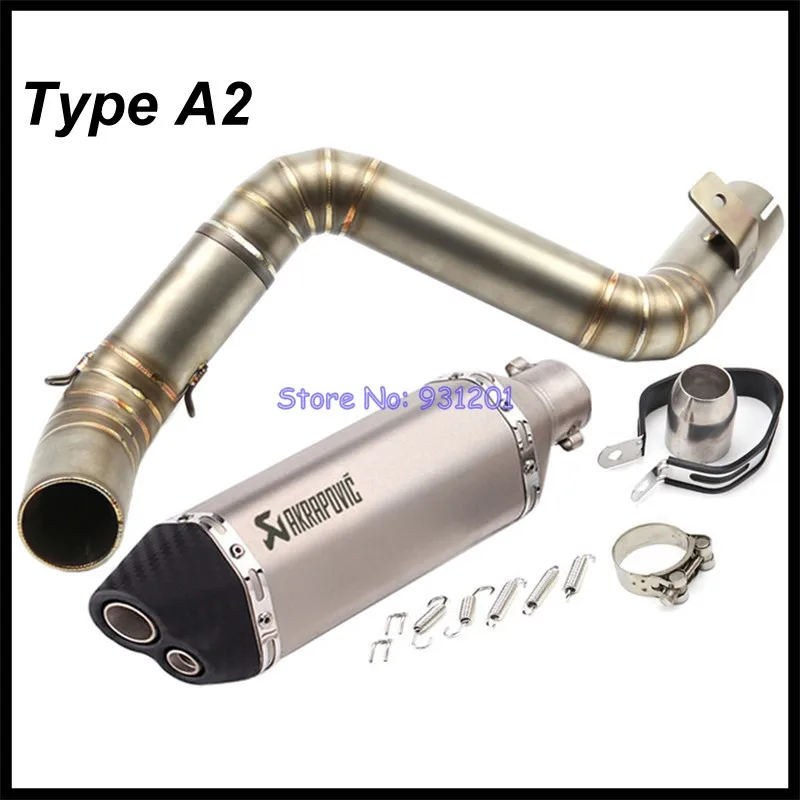 Глушитель выхлопной трубы для мотоцикла Akrapovic KTM Duke 125 Duke 200 Duke 390 Соединительная средняя Соединительная труба с глушителем выхлопной трубы