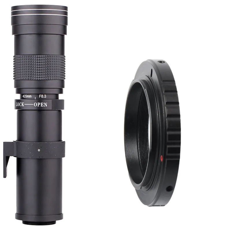 420-800 мм F/8 3-16 супер телеобъектив T2-Ni kon T2-NEX T ручной зум-объектив для Canon Nikon Sony Pentax DSLR