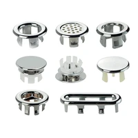 plastic spilled water ring overflow ring sink round ring bathroom supplies overflow spare cover ceramic basin 1pc chrome trim