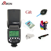 Горячая Godox V860 V860II HSS 2 4G 1/8000S GN60 E TTL Вспышка Speedlite стробоскоп для Canon