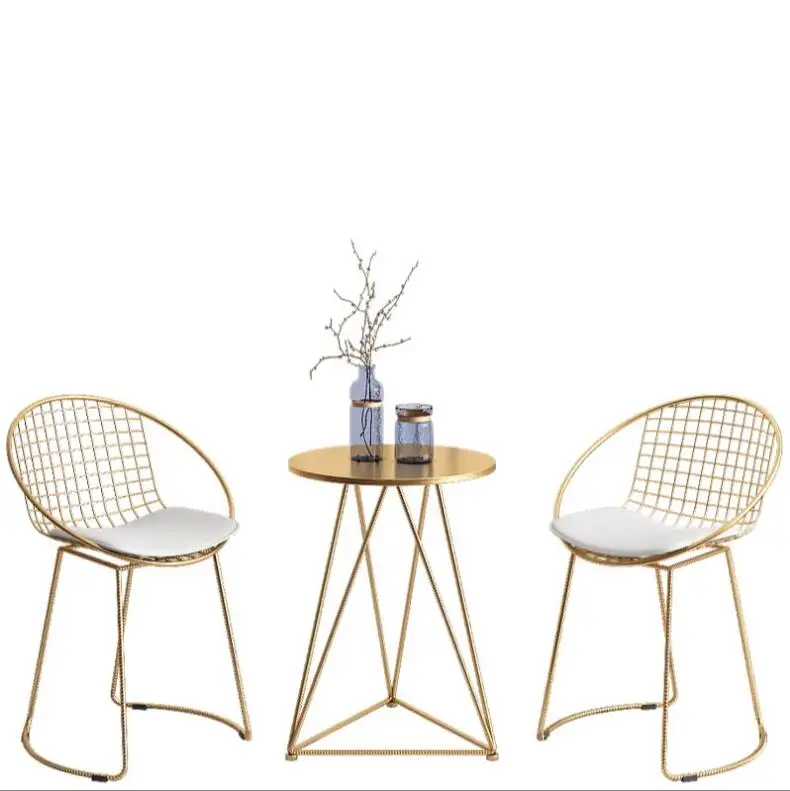 

Iron chair household balcony small tables and chairs