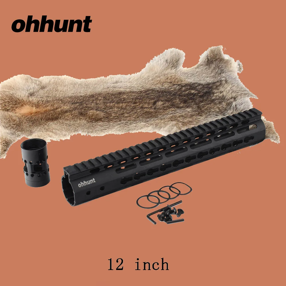 Ohhunt Тактический NSR 12 &quotFree Float KeyMod Handguard страйкбольный AR 15 AR15 M16 M4 Rail Mount Top System Picatinny