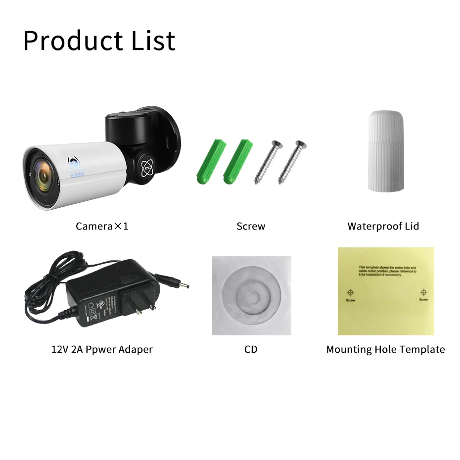 ZSVEDIO наблюдения Камера s IP 5.0MP мини POE PTZ H.265 Cloud Storage на открытом воздухе 4X