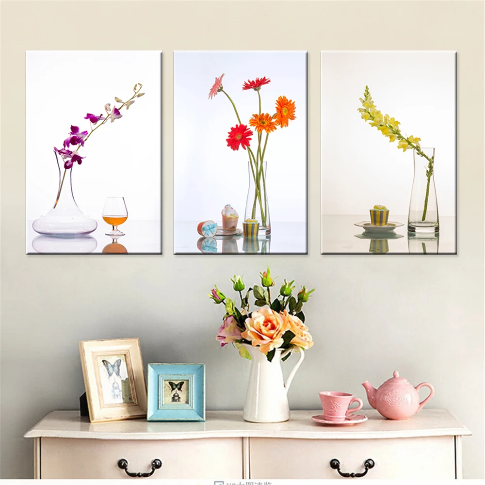 Прямая поставка цветочный холст картина для домашнего декора Модульная