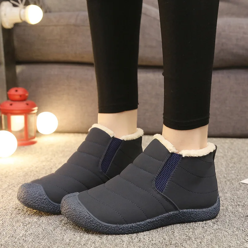2019 Winter Outdoor Canvas Snow Boots Waterproof Non-slip Warm For Men And Women Cold Resistance Wear | Обувь