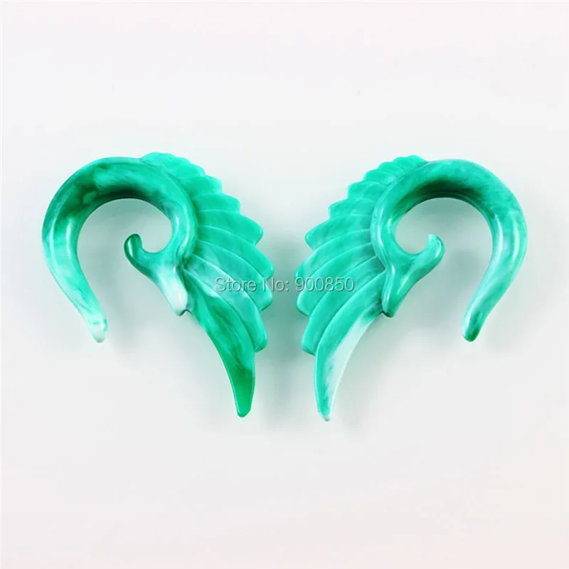 КАЛИБР 3-12 мм смола крылья Ангела затычки для ушей спиральные туннели