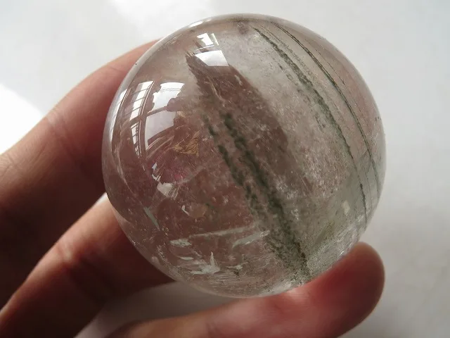 Натуральный прозрачный кварц радуга шар Хрустальная Сфера оздоровление 42 г +