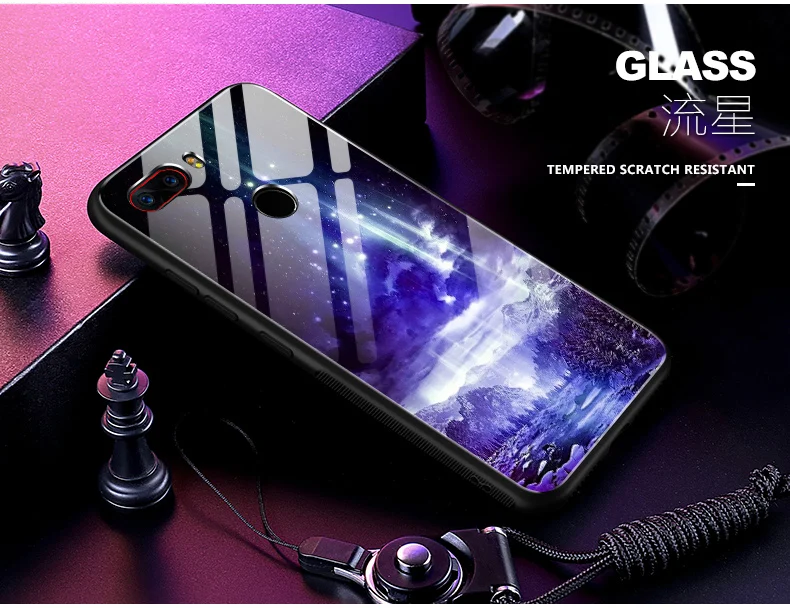Для Nubia Z17s NX595J чехол Z17 S Чехол звездная звезда закаленное стекло Жесткий чехол для телефона для Nubia Z17s Z 17 S стеклянная оболочка Z 17 S coque