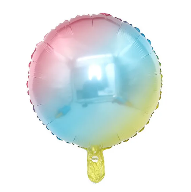gradient round 5 шт. 18 дюймов розовое золото красный Вышивка «звёздочки» или «бриллианты» Фольга воздушные шары, валентинки Свадебные украшения воздушный шар с гелием для мальчиков и девочек, День рождения расходные материалы - Цвет: gradient round