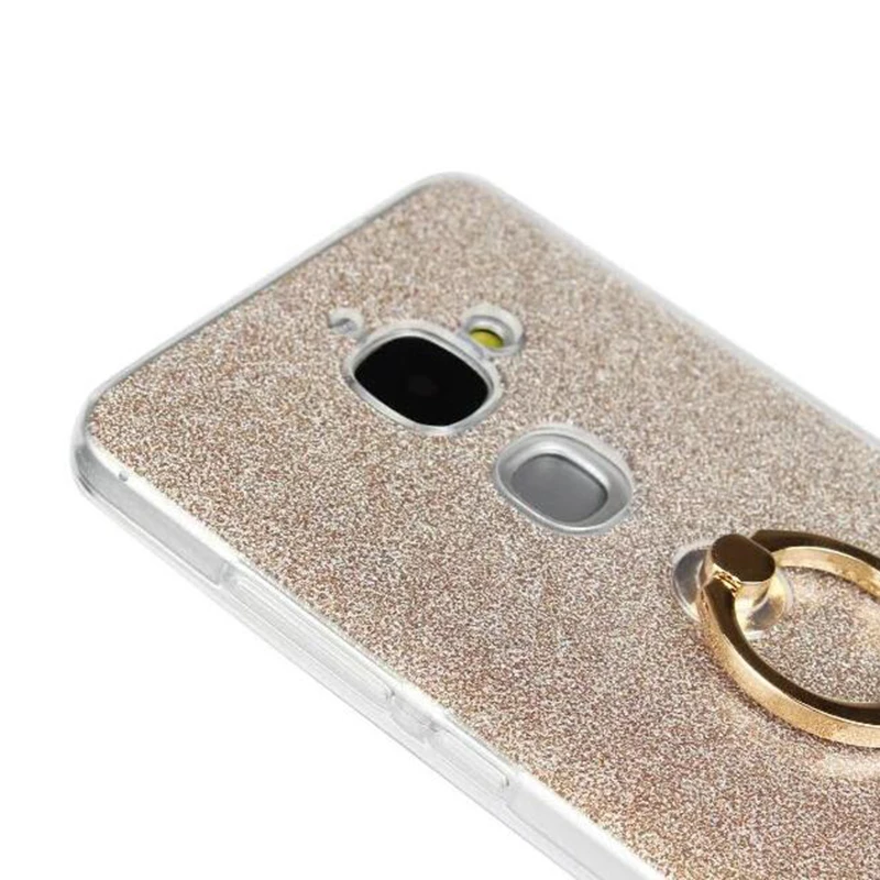 Cover Cell Phone Case For LEECO LETV Le 2 LE PRO X620 X20 5.5&quot TPU Silicone Shell Shine Flash Glitter Powder Finger Ring Stand |
