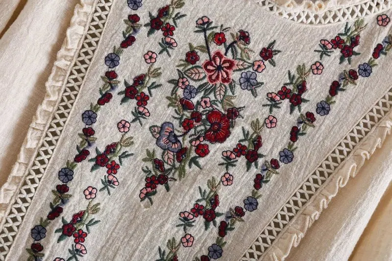 Yuuyiwa женские блузки рубашки модные кружевные воротнички сверхмощные Вышитые