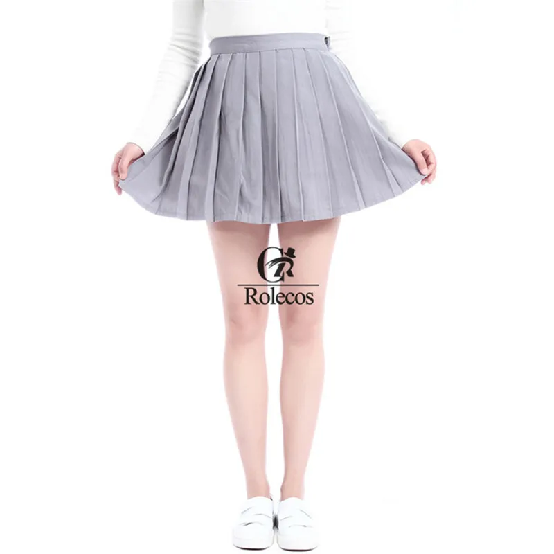 ROLECOS натуральный хлопок 7 Цвет Черный красный белый цвета юбка с завышенной