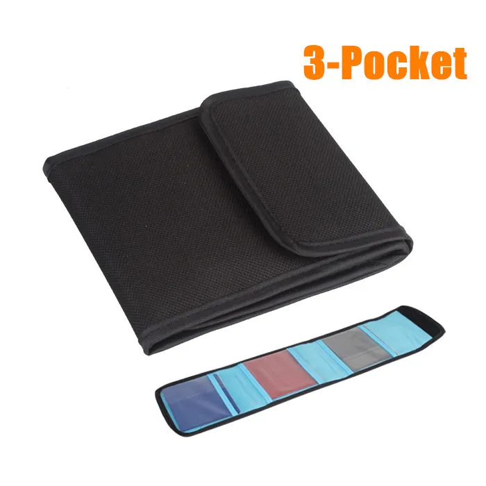 3 карман Водонепроницаемый Камера фильтр объектива шт. УФ CPL Противоударная сумка