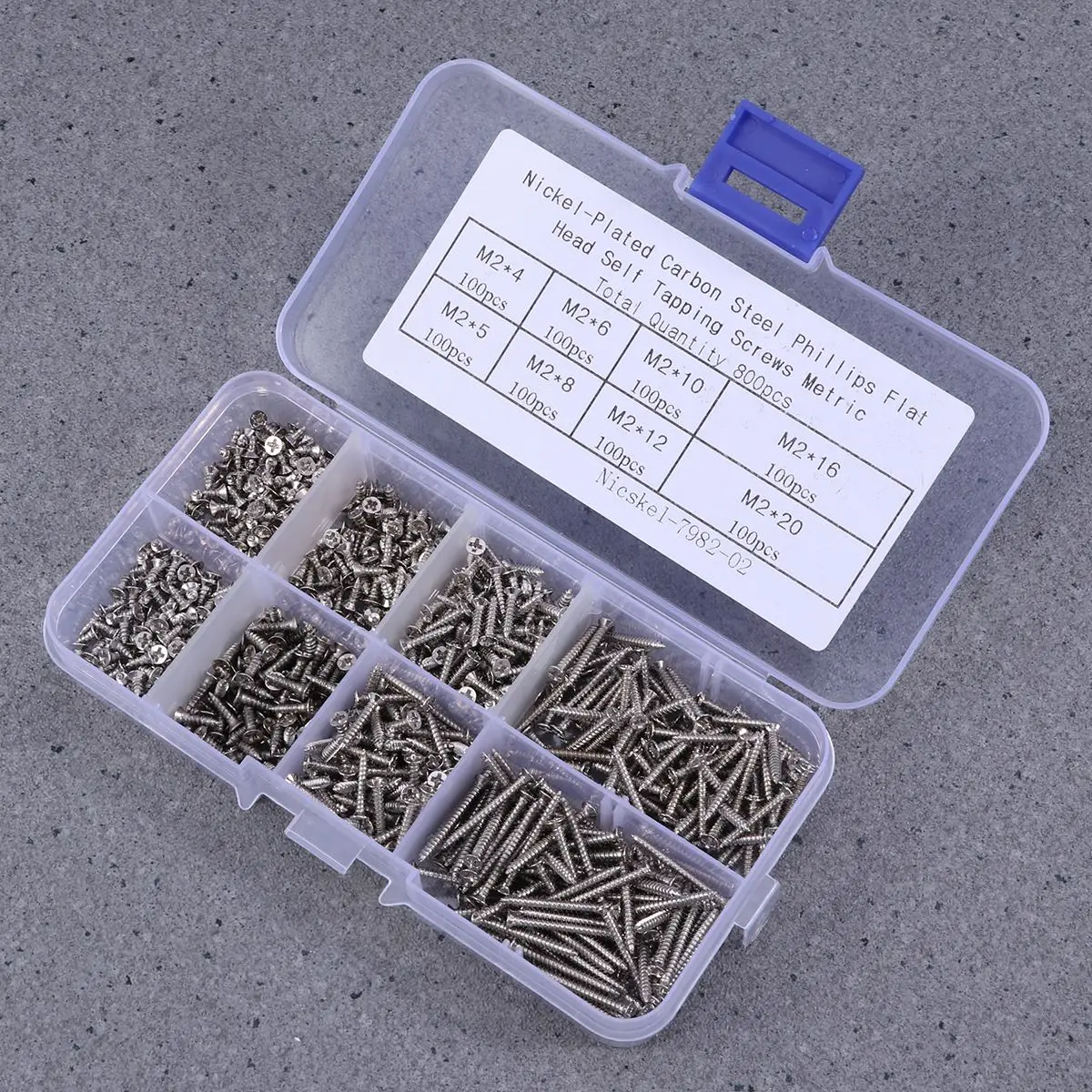 Набор из 800 винтов углеродистая сталь высокое качество Премиум класс с чехлом