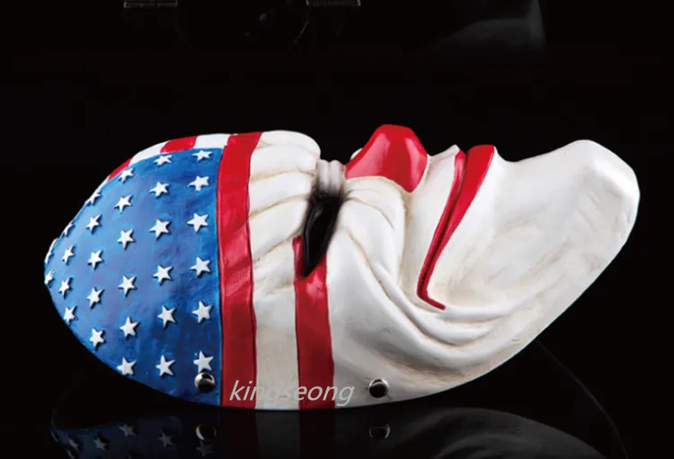 Горячая распродажа Хэллоуин вечерние день Смола Маска Payday 2 Косплей Высший сорт
