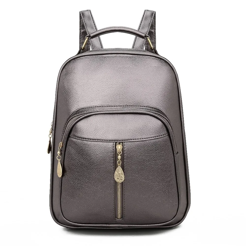 Женские кожаные рюкзаки высокое качество 2019 для девочек стиль преппи школьная