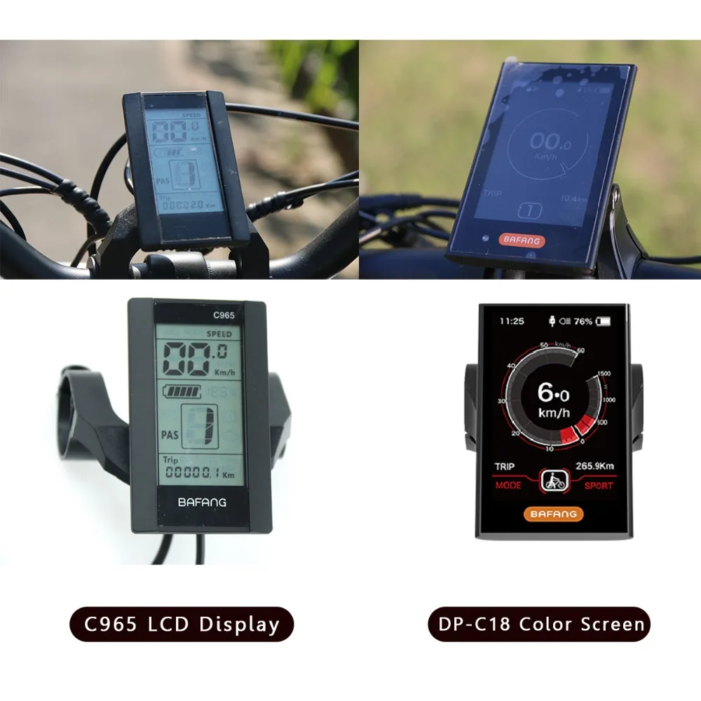 Bafang дисплей для измерения скорости с черно белым дисплеем USB