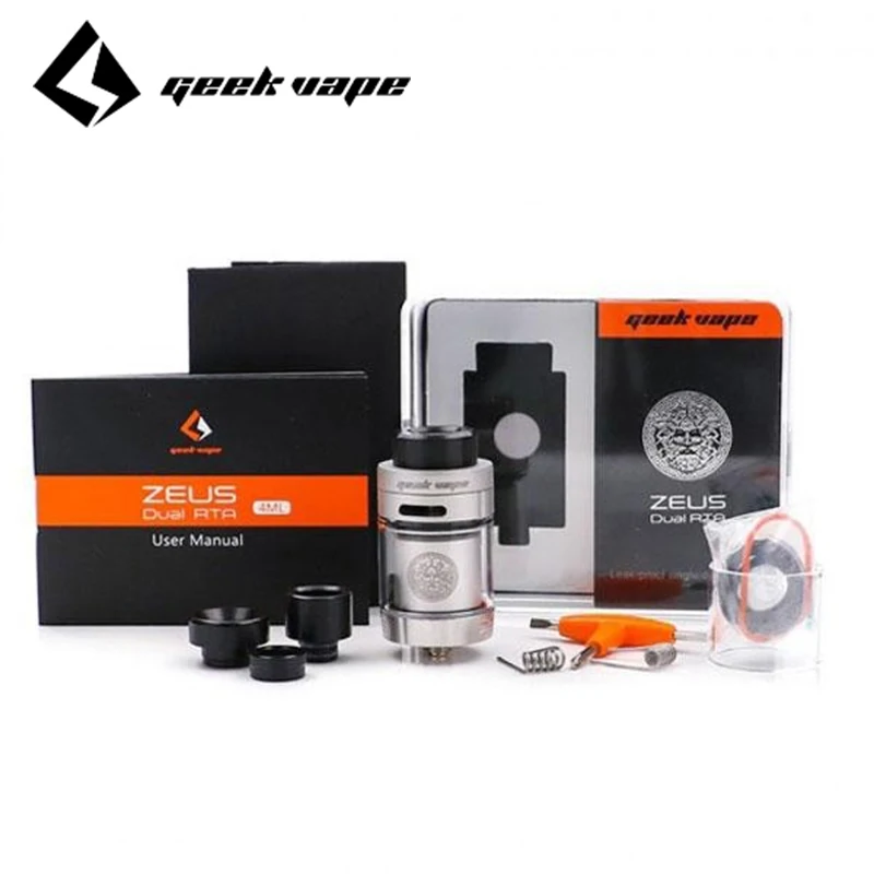 Geekvape Zeus Dual RTA pod vape tank Емкость 5 мл/4 мл с одной/двойной катушкой для создания