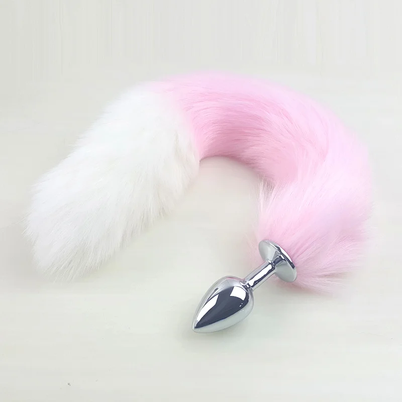 Металлические анальные игрушки 3 цветов длинный поддельный лисий хвост Анальная