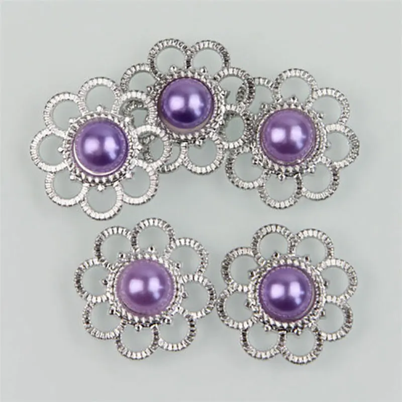 Light purple14 Misaya 30 шт. пуговица с жемчужиной и стразами стиль цветок с плоской задней стороной Скрапбукинг для телефона Свадебные поделки «сделай сам» 13 цветов на выбор - Цвет: Light purple14