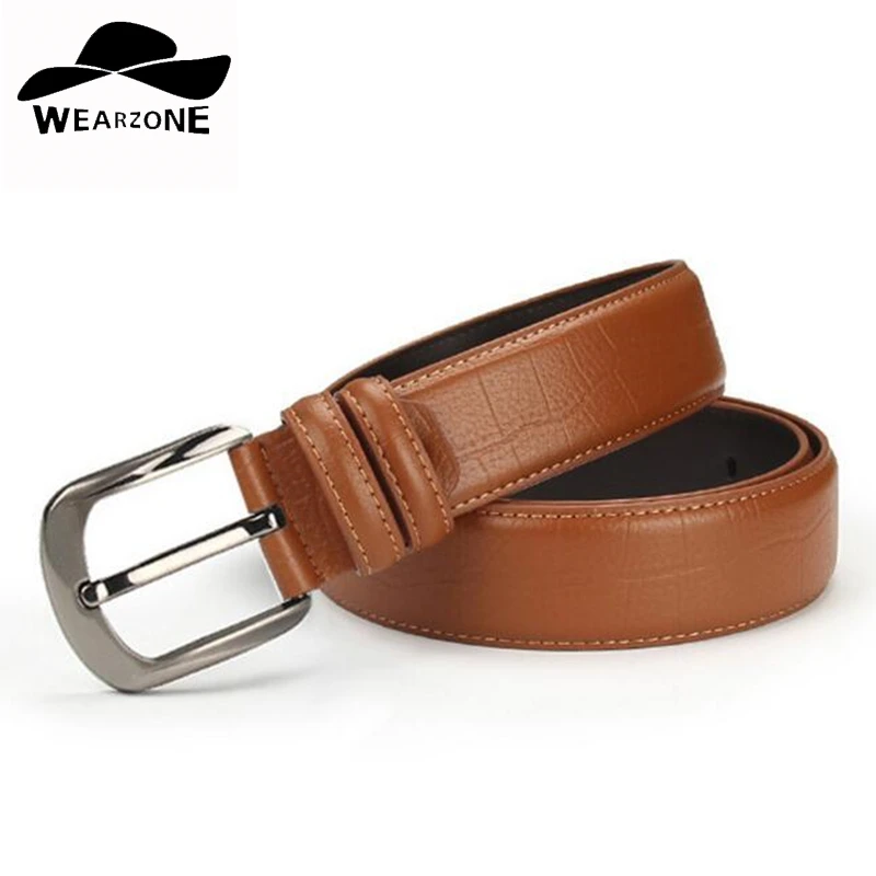 

Ремень WEARZONE мужской из воловьей кожи, Модный Роскошный дизайнерский пояс с пряжкой