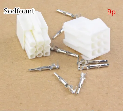 10 комплектов 2/3/4/6/9/12 pin/way наборы маленьких разъемов Tamiya mini Set EL 4 5 мм Штекерный