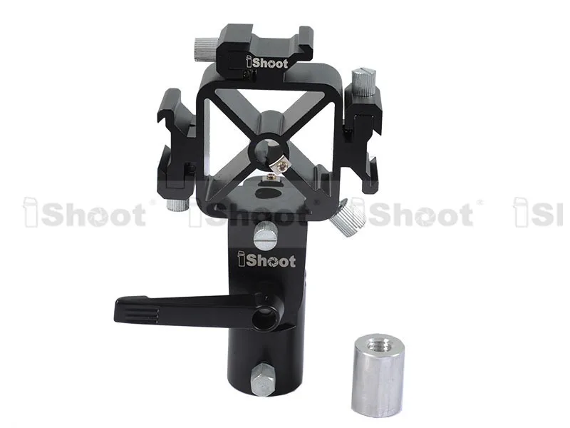 Тройное крепление Горячий башмак Кронштейн для вспышки Держатель-2 отверстия