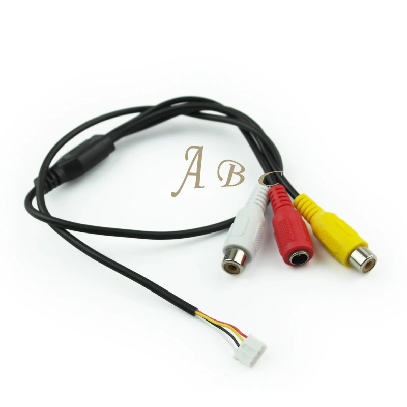 10 Pcs 550mm component 4 pins AV audio video cable for raspberry pi 3 lcd display panel matrix controller board freeshipping | Компьютеры