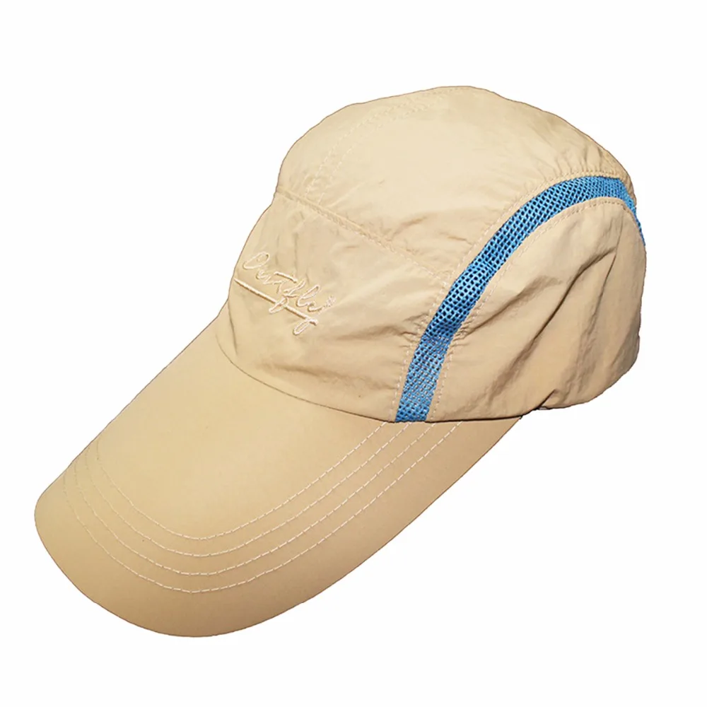 Surblue Men's Women Baseball cap Sports Folding Outdoor Quick-drying Waterproof Fishing Hat Male Golf Adjustable black Sun hat |